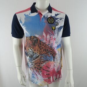 Hustle‎ Gang Cheetah Polo Shirt Mens Medium New